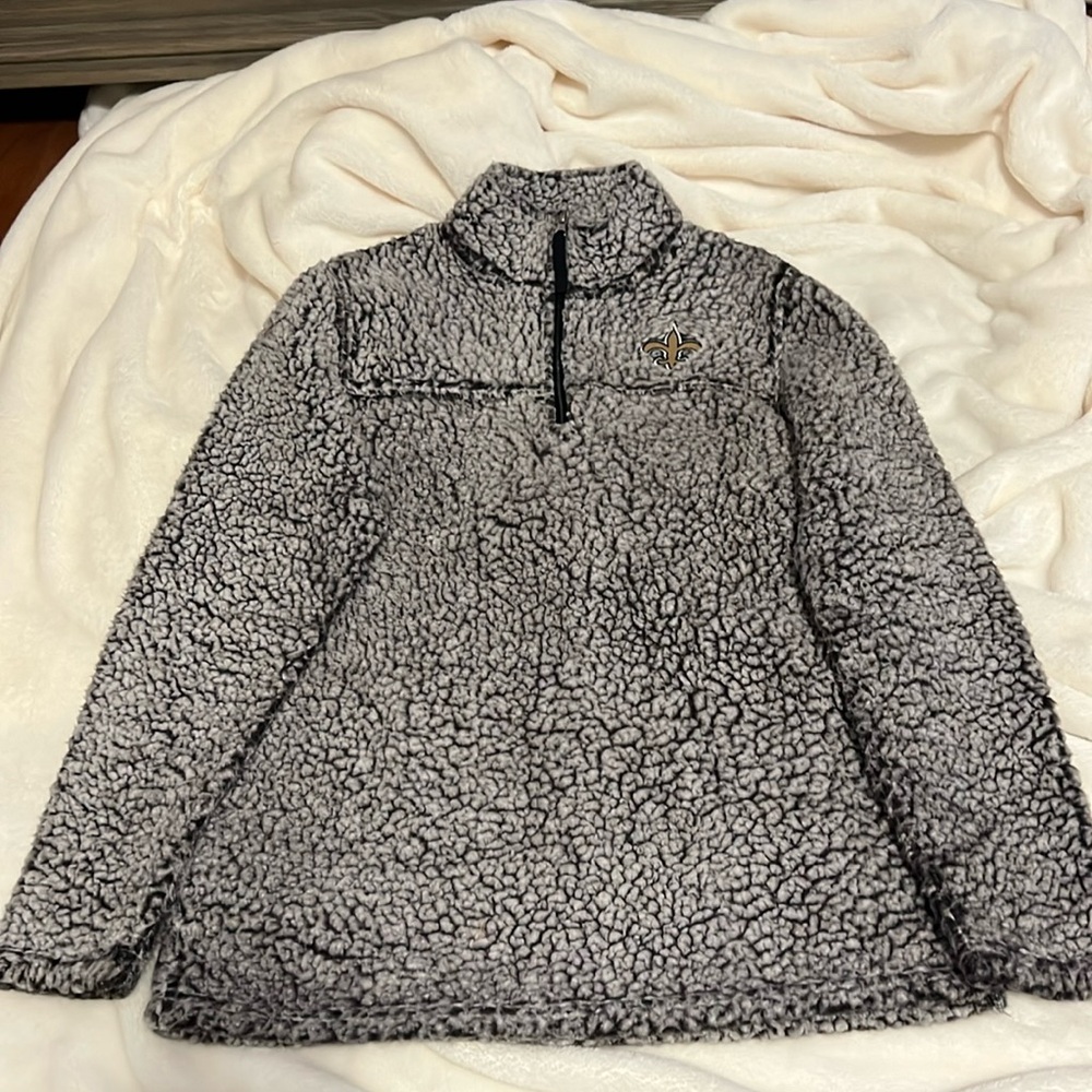 Like New - Saints 1/2 Zip Fleece - Size Small